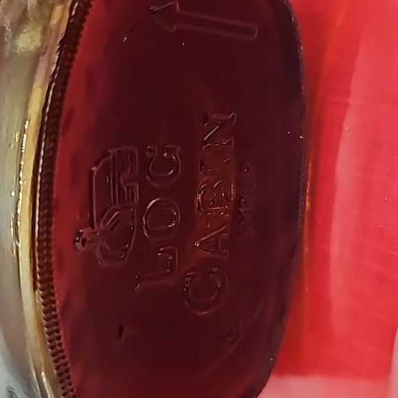 2 VINTAGE LOG CABIN AMBER GLASS SYRUP BOTTLE BICENTENNIAL 1776 - 197… - Picture 6 of 6